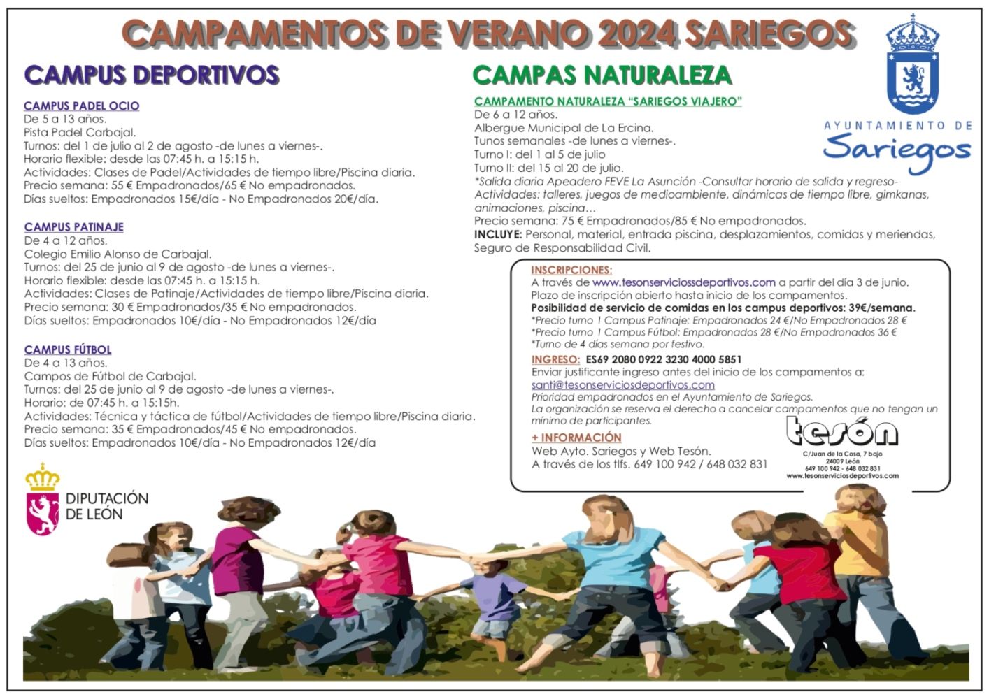 CARTEL CAMPUS SARIEGOS VERANO 2024 