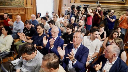 Celebración del pleno Diputación de León Autonomía Leonesa20