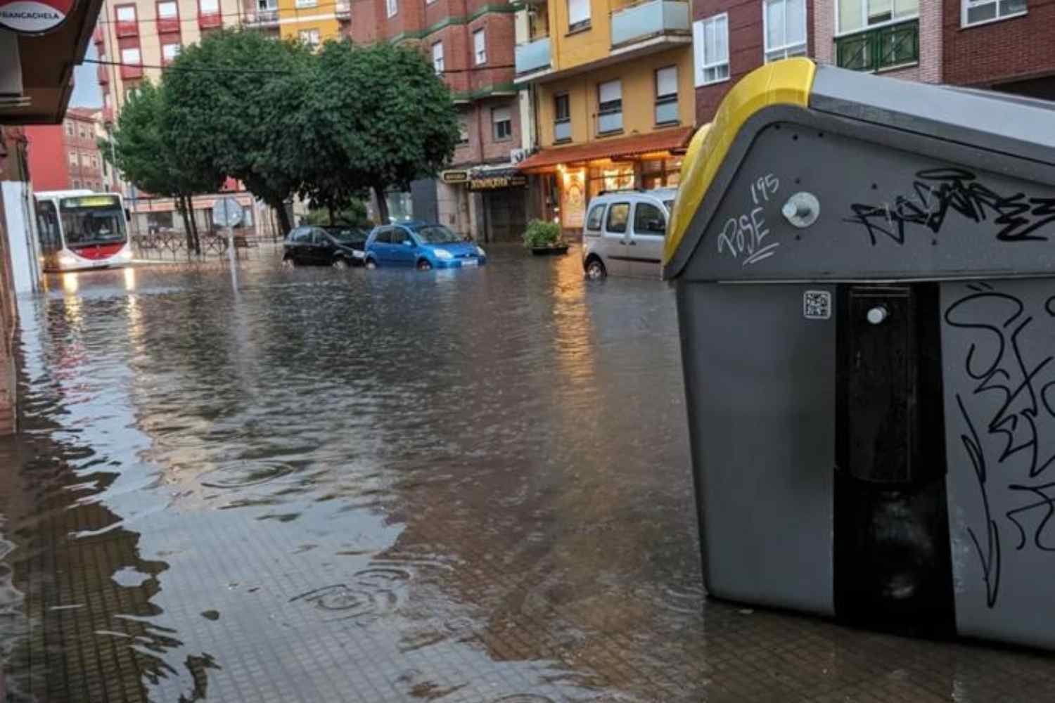 Estragos de la tormenta en León