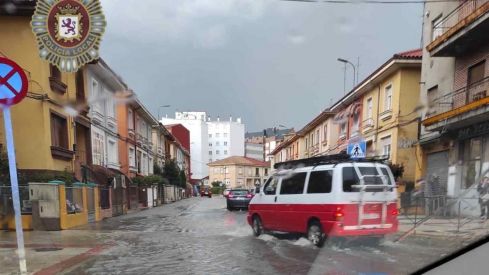 Estragos de la tormenta en León