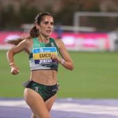 La atleta leonesa Marta García vuelve al podio de los 5.000 para alzarse como campeona de España por tercera vez