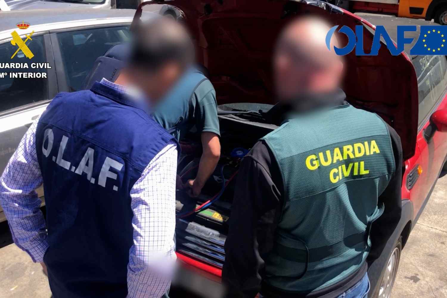 Siete detenidos y cinco ninvestigados en León y Pontevedra por introducir vehículos para desguace sin autorización desde Reno Unido