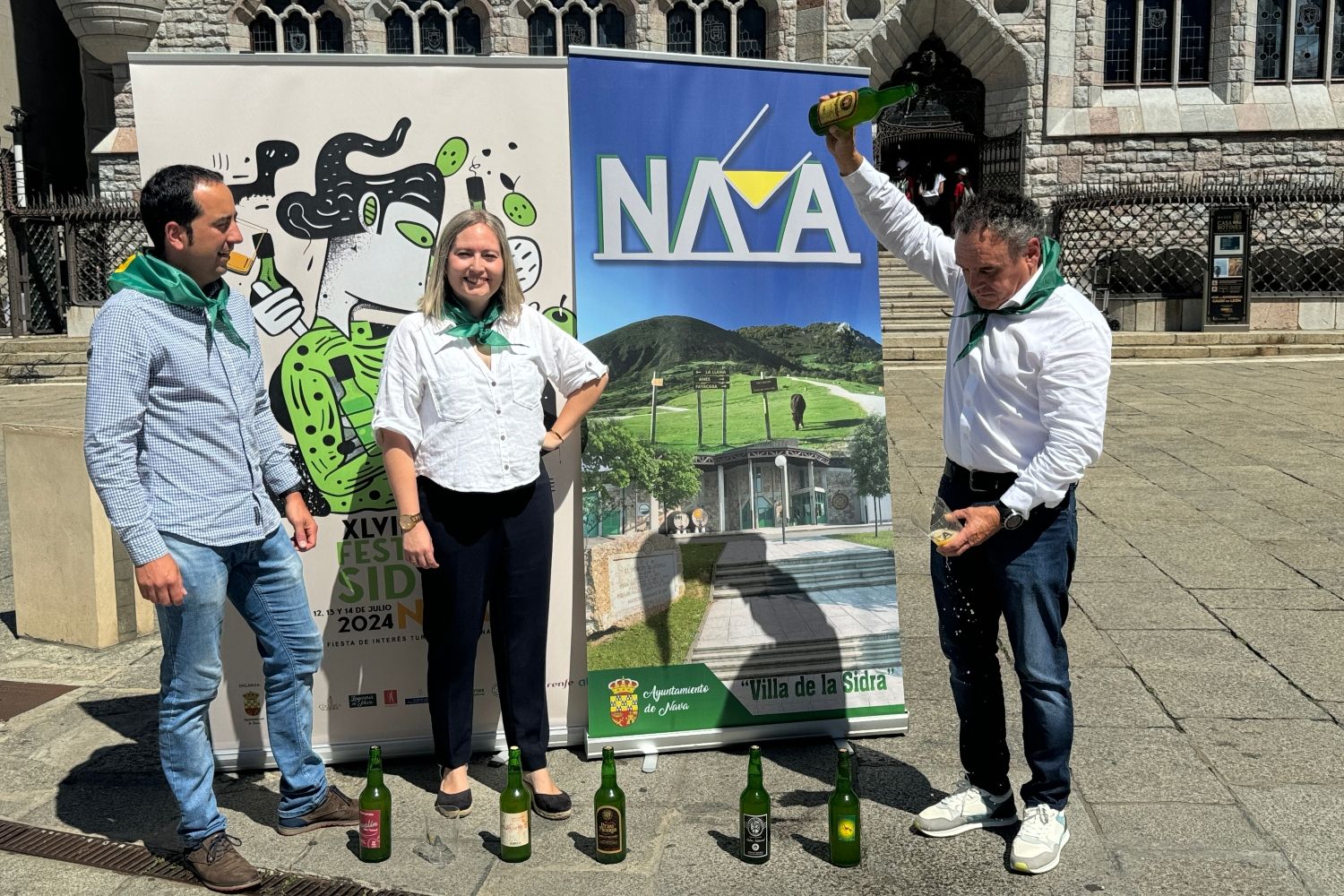 El Festival de la Sidra de Nava se presenta en León con una degustación el sábado en la plaza de San Marcelo