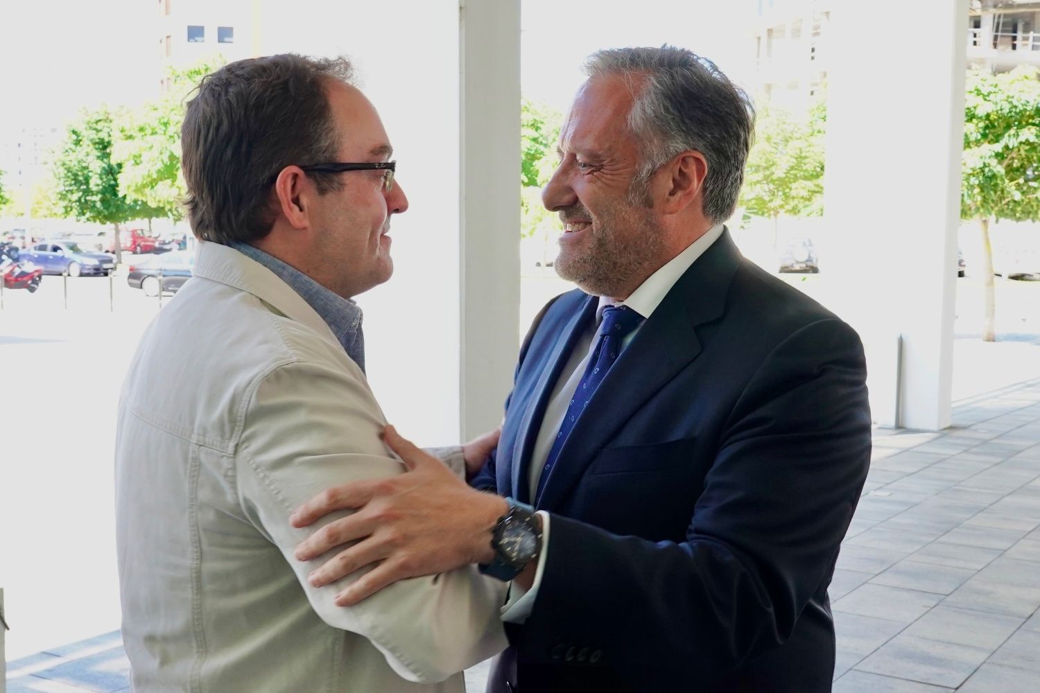 El presidente de las Cortes, Carlos Pollán visita Incibe | Campillo / ICAL.