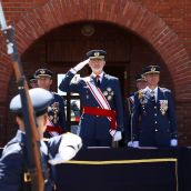 El rey preside la entrega de Reales Despachos de sargentos a los 339 integrantes de la XXXII promoción de la Academia Básica del Aire de León El rey preside la entrega de Reales Despachos de sargentos a los 339 integrantes de la XXXII promoción de la Academia Básica del Aire de León