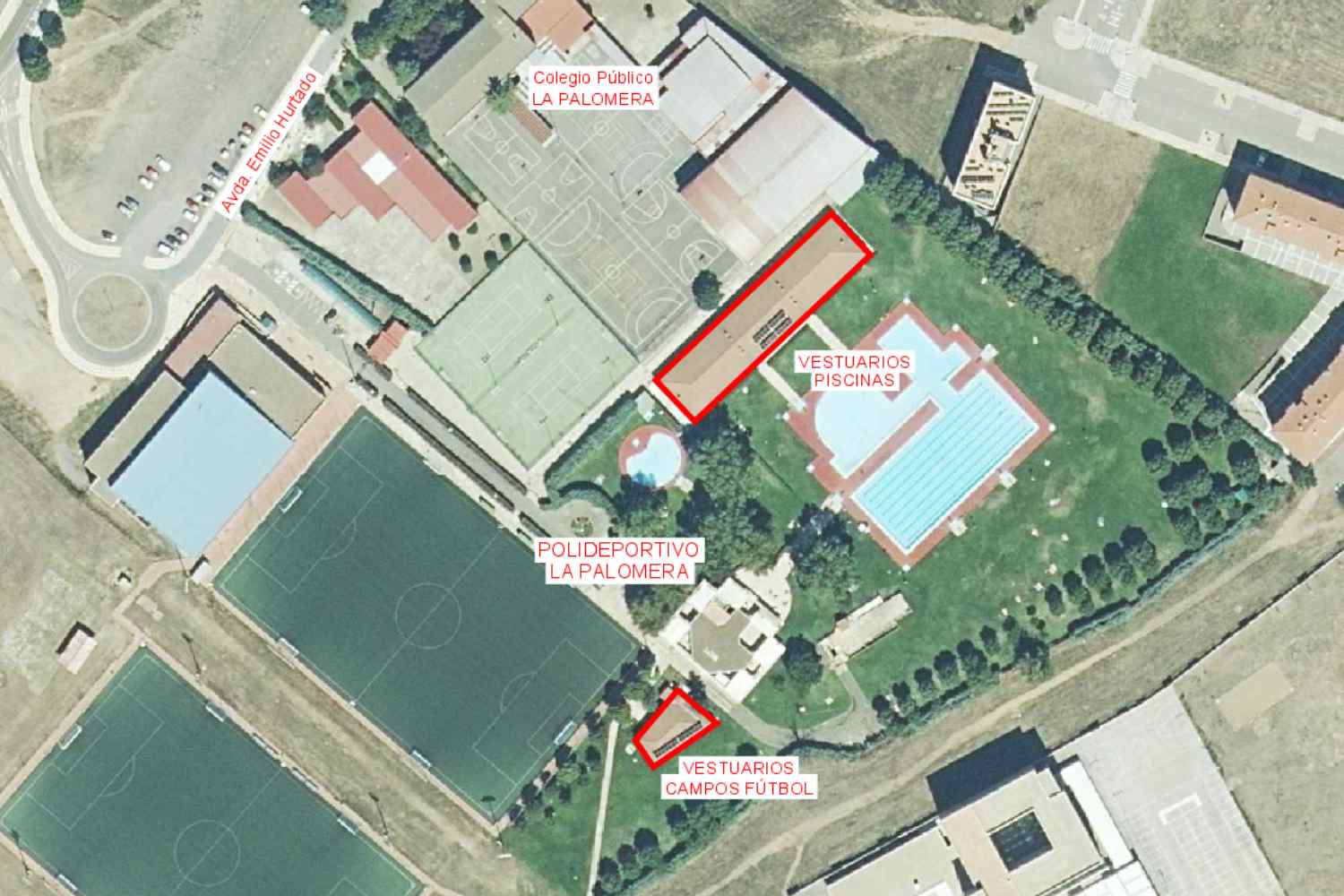 El Ayuntamiento de León adjudica las obras de los vestuarios de las piscinas y del campo de fútbol de La Palomera