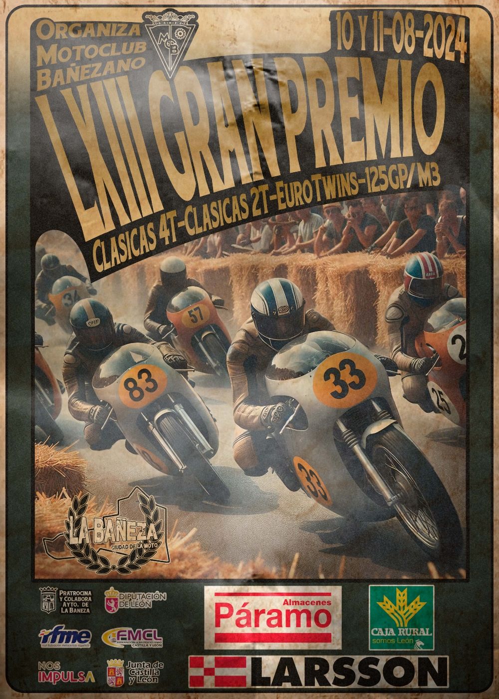 Cartel oficial LXIII Gran Premio de Velocidad Ciudad de La Bañeza