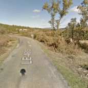 La carretera LE- 4615 desde Gradefes 