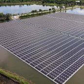 Planta fotovoltaica flotante