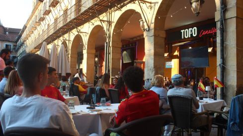 León durante la final de la Eurocopa
