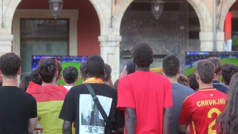 León durante la final de la Eurocopa