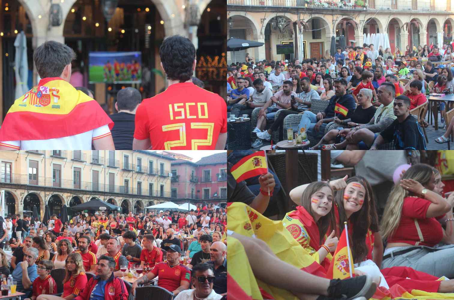Así vive León la final de la Eurocopa entre España e Inglaterra