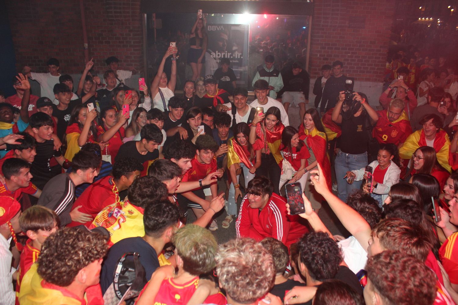 Celebración de la Eurocopa de España en León