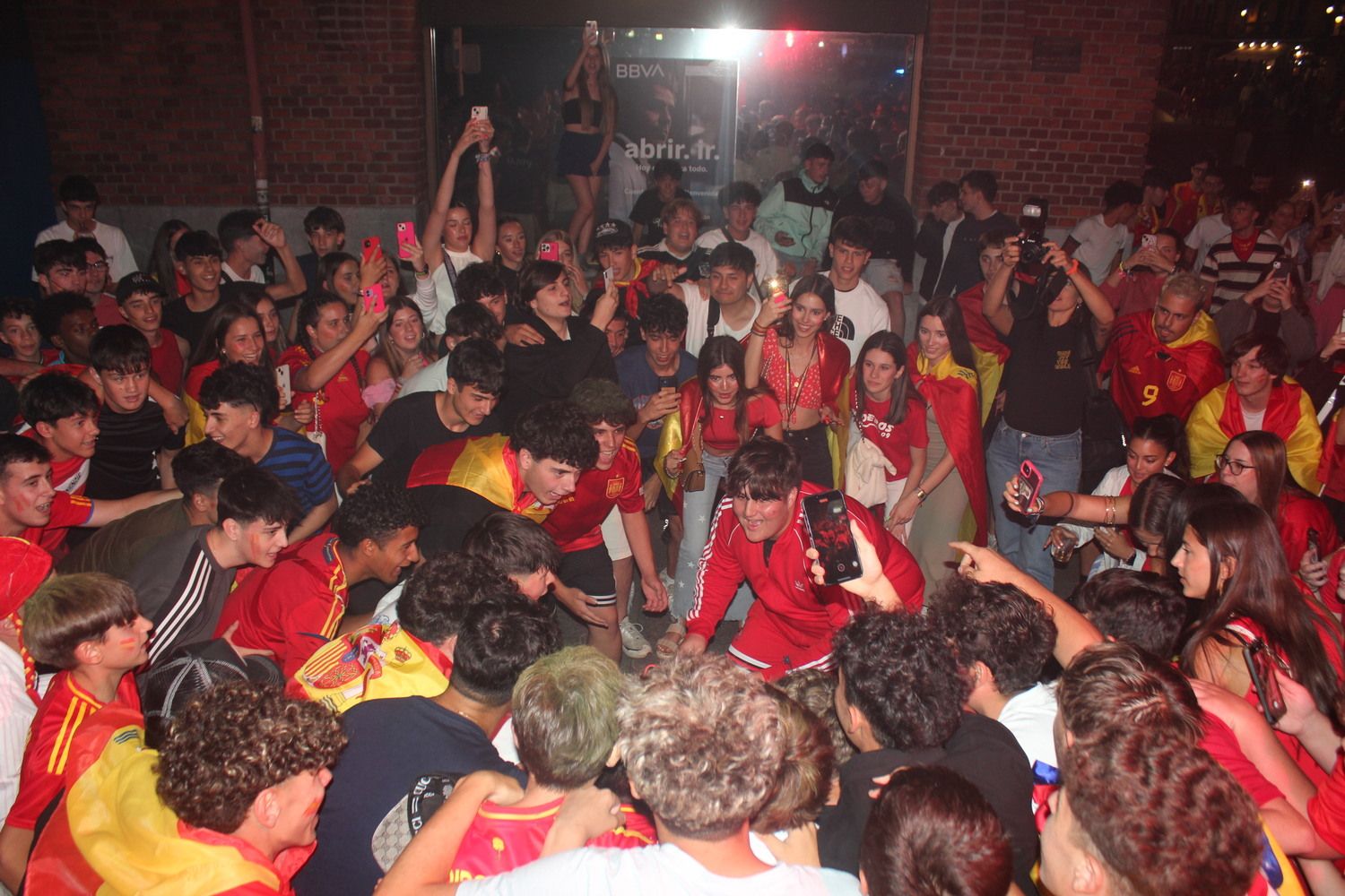 Celebración de la Eurocopa de España en León