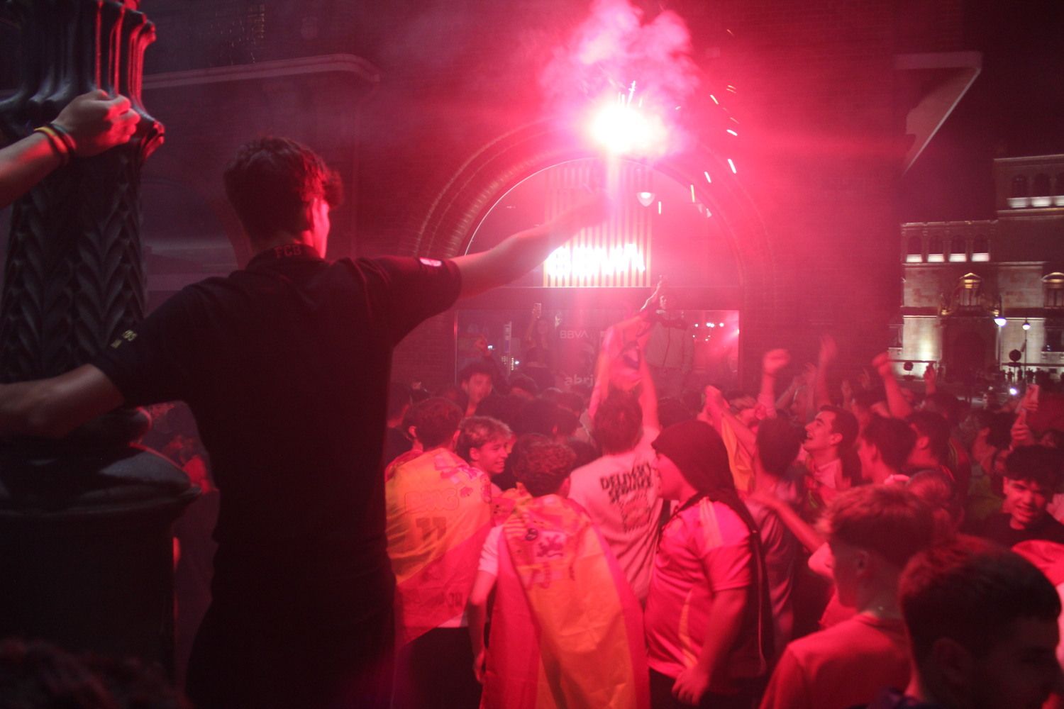 Celebración de la Eurocopa de España en León