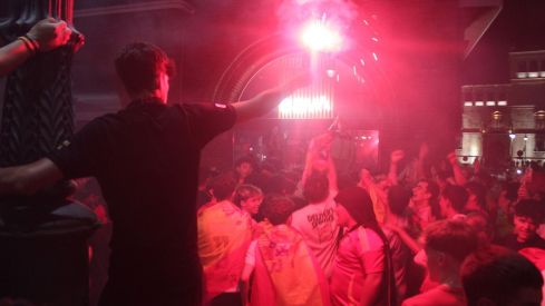 Celebración de la Eurocopa de España en León