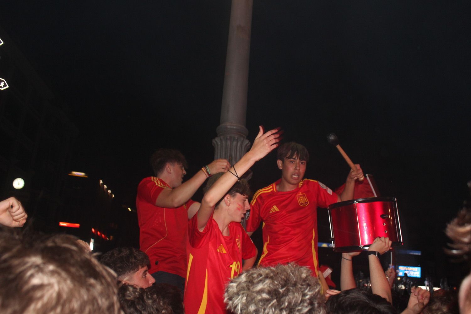 Celebración de la Eurocopa de España en León