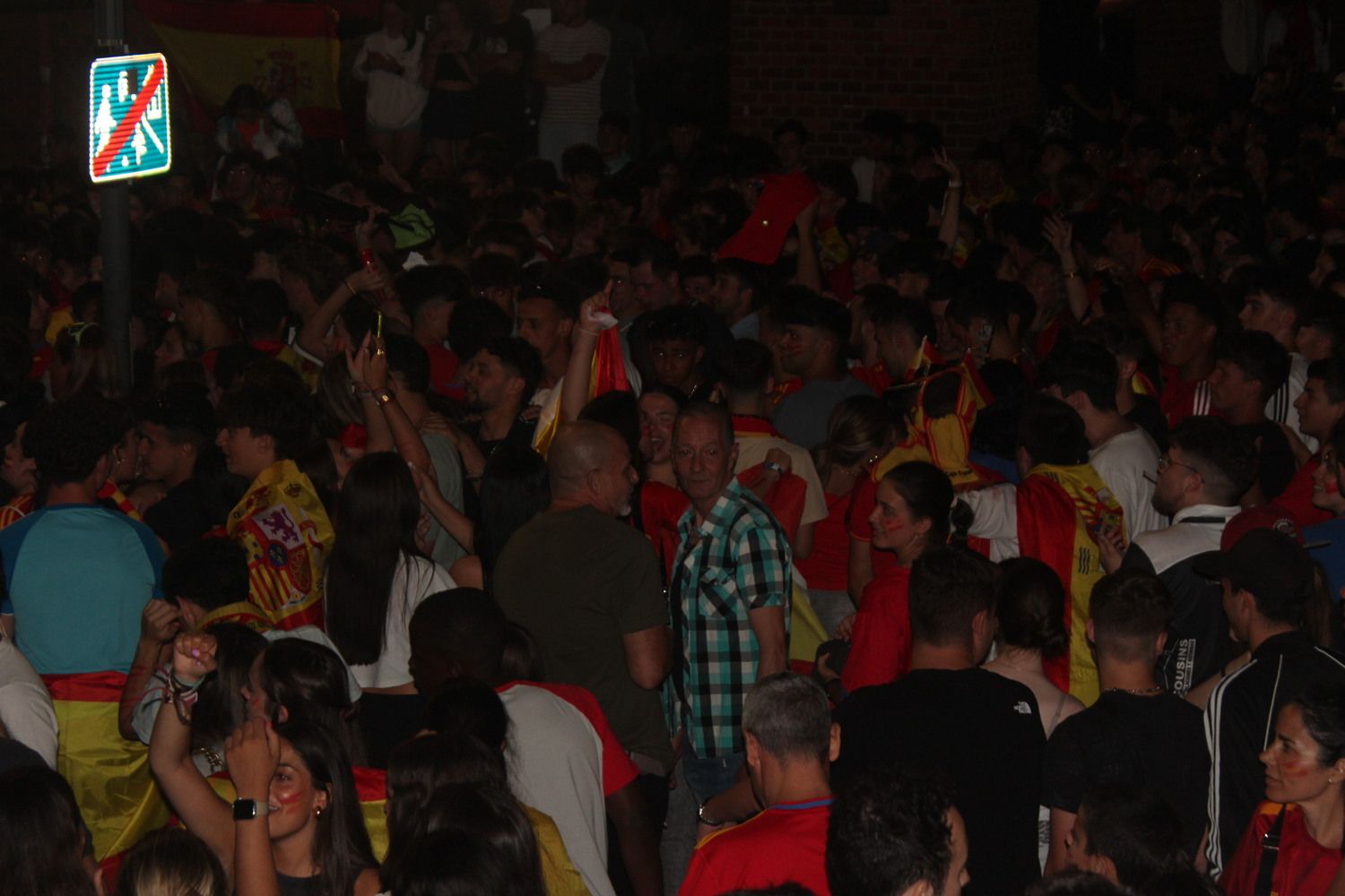 Celebración de la Eurocopa de España en León