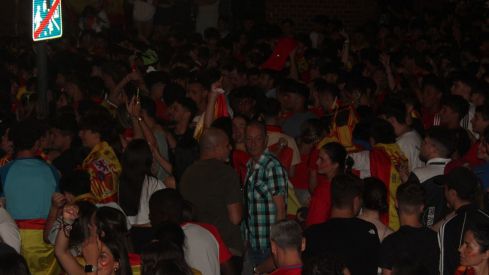 Celebración de la Eurocopa de España en León