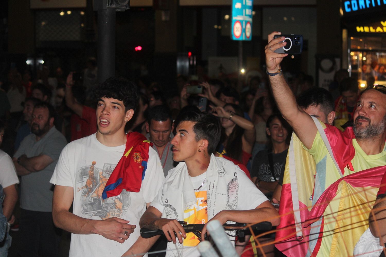 Celebración de la Eurocopa de España en León