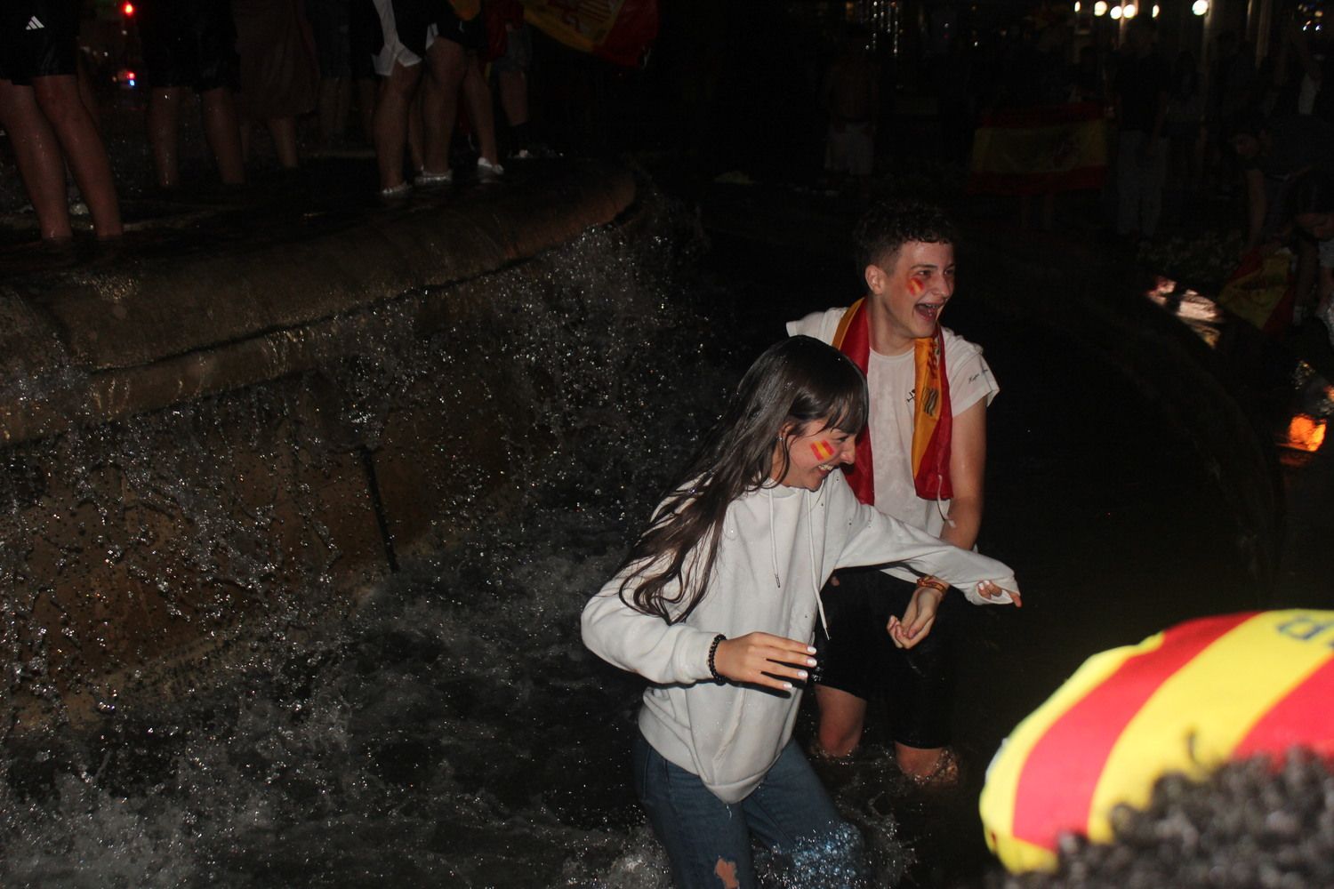 Celebración de la Eurocopa de España en León