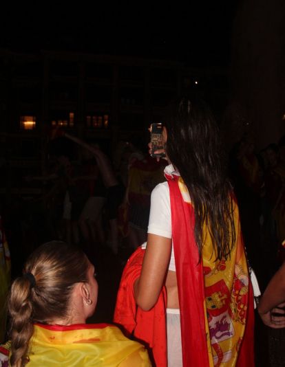 Celebración de la Eurocopa de España en León