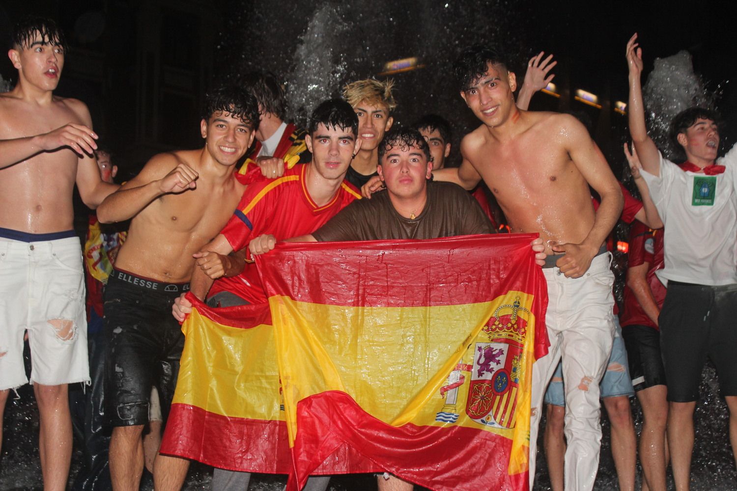 Celebración de la Eurocopa de España en León