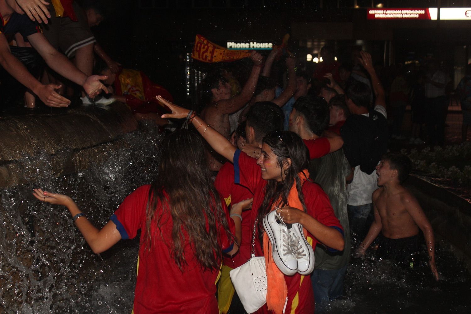 Celebración de la Eurocopa de España en León