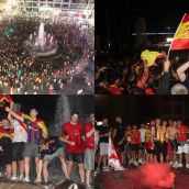 Las vallas no contienen la celebración de la Eurocopa en León