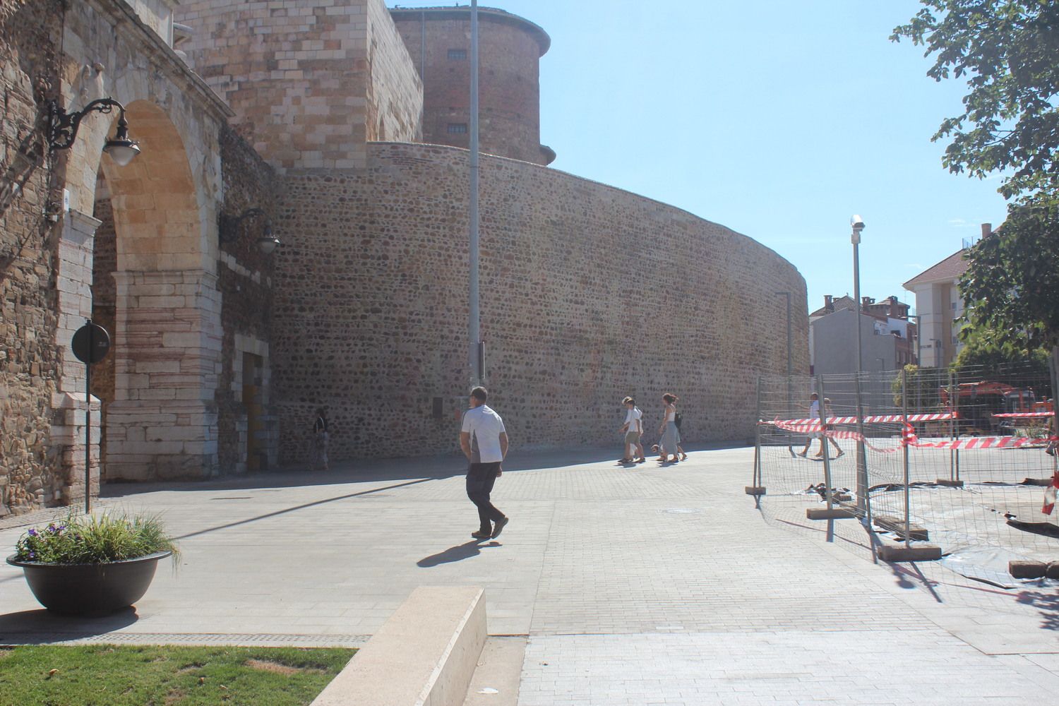 Zona peatonal en la plaza del Espolón en León