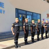 Nicanor Sen visita a la UME en la base militar Conde de Gazola de León