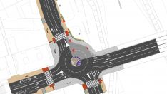 Las obras en la rotonda del Puente de los Leones de León obliga a cortar el tráfico dos días