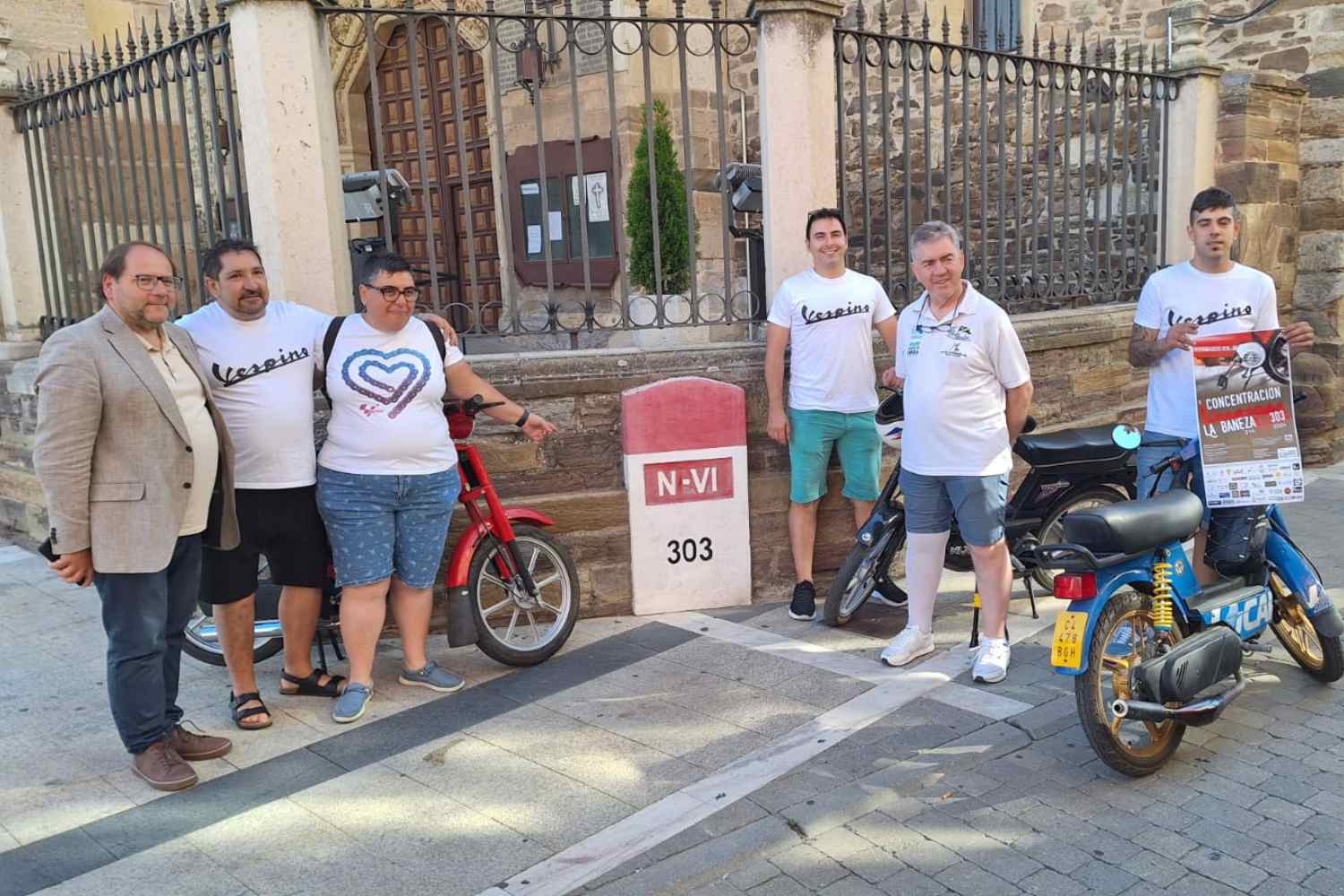 La Bañeza (León) reunirá a unos aficionados a las motocicletas de toda España en la VII Concentración de Vespinos Km 303