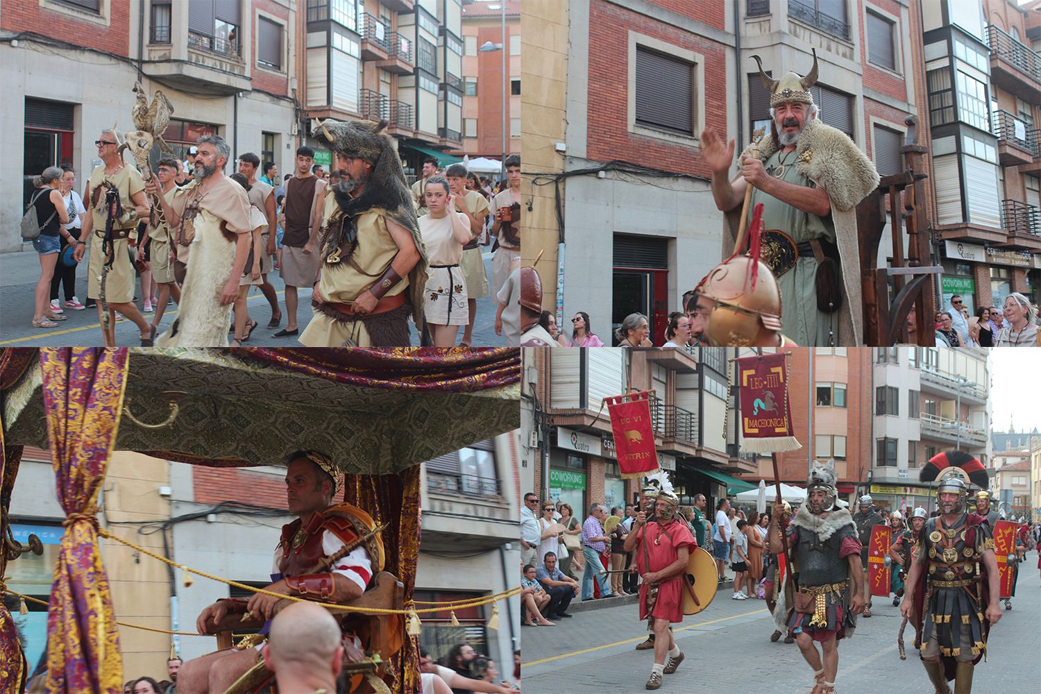 Desfile, campamento y mercado de Astures y Romanos