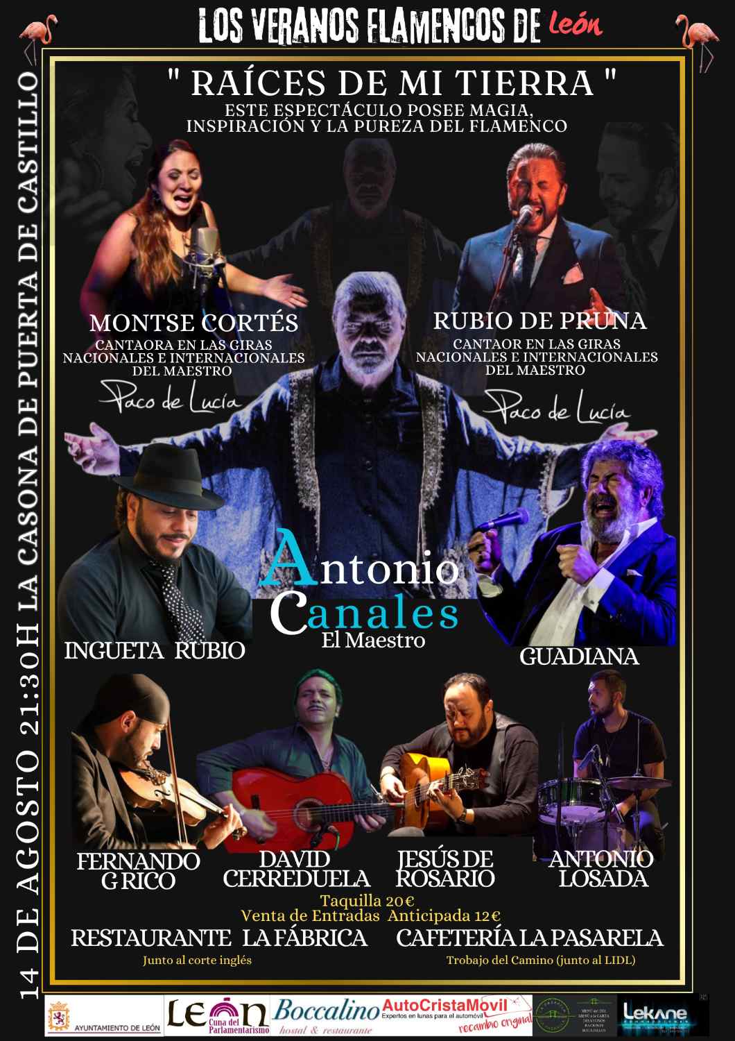 Cartel concierto flamenco