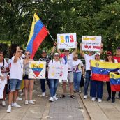Manifestación en León contra el régimen de Maduro | Peio García / ICAL Manifestación en León contra el régimen de Maduro | Peio García / ICAL