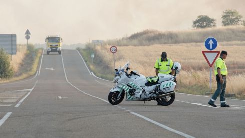 Incendio forestal de en Castrillo de los Polvazares (León) | Campillo / ICAL