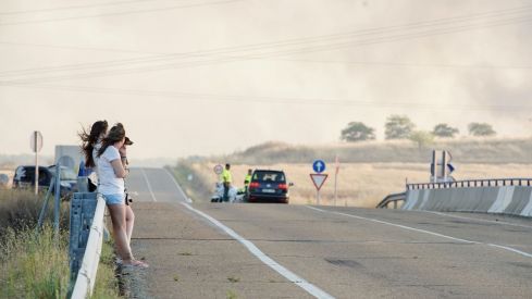 Incendio forestal de en Castrillo de los Polvazares (León) | Campillo / ICAL