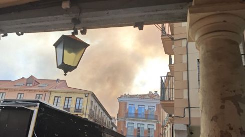 Incendio forestal de en Castrillo de los Polvazares (León)
