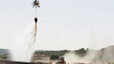 El incendio forestal de Castrillo de los Polvazares baja a nivel 1 | Campillo / ICAL. El incendio forestal de Castrillo de los Polvazares baja a nivel 1 | Campillo / ICAL.