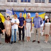 Concentración en León por el Día de la Independencia de Ucrania | Campillo / ICAL