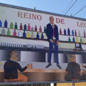 El artista urbano Bansky de León enciende la mecha en la capital con su nuevo mural "La Venganza del Alcalde"