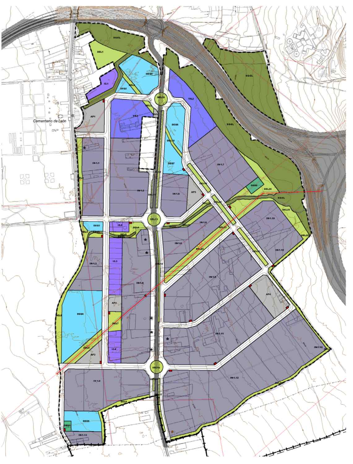 plano proyecto poligono puente castro