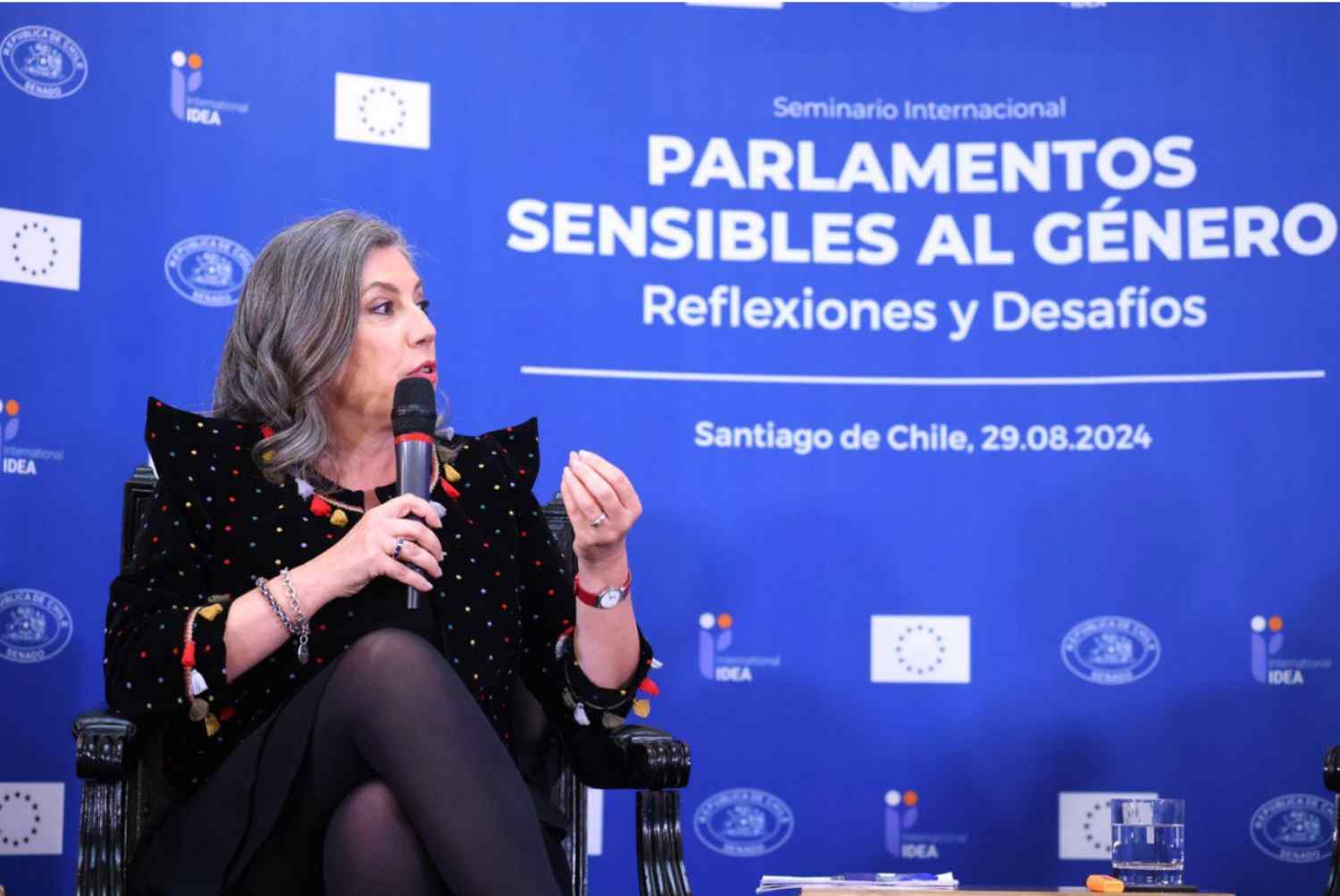 Asunción Mayo, portavoz de Igualdad del PP en el Senado, defiende en Chile a León como la Cuna del Parlamentarismo 