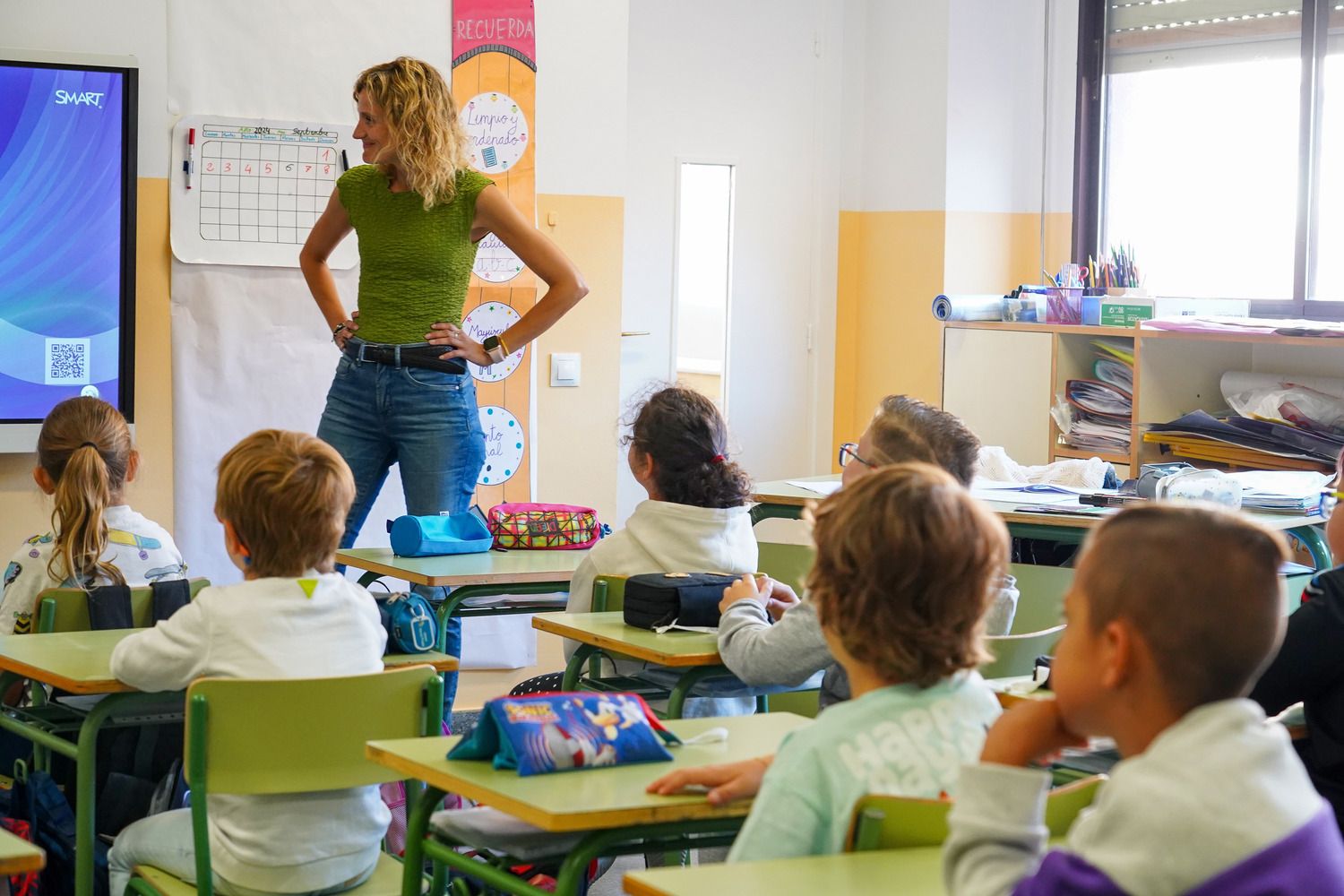 Inicio del curso escolar en el Colegio Público La Granja de León