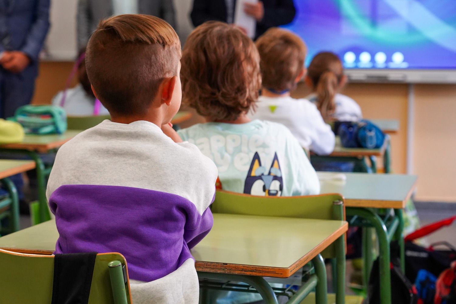 Inicio del curso escolar en el Colegio Público La Granja de León