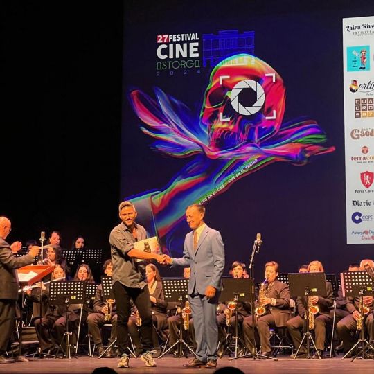 Imagen de archivo del cierre del Festival de Cine de Astorga