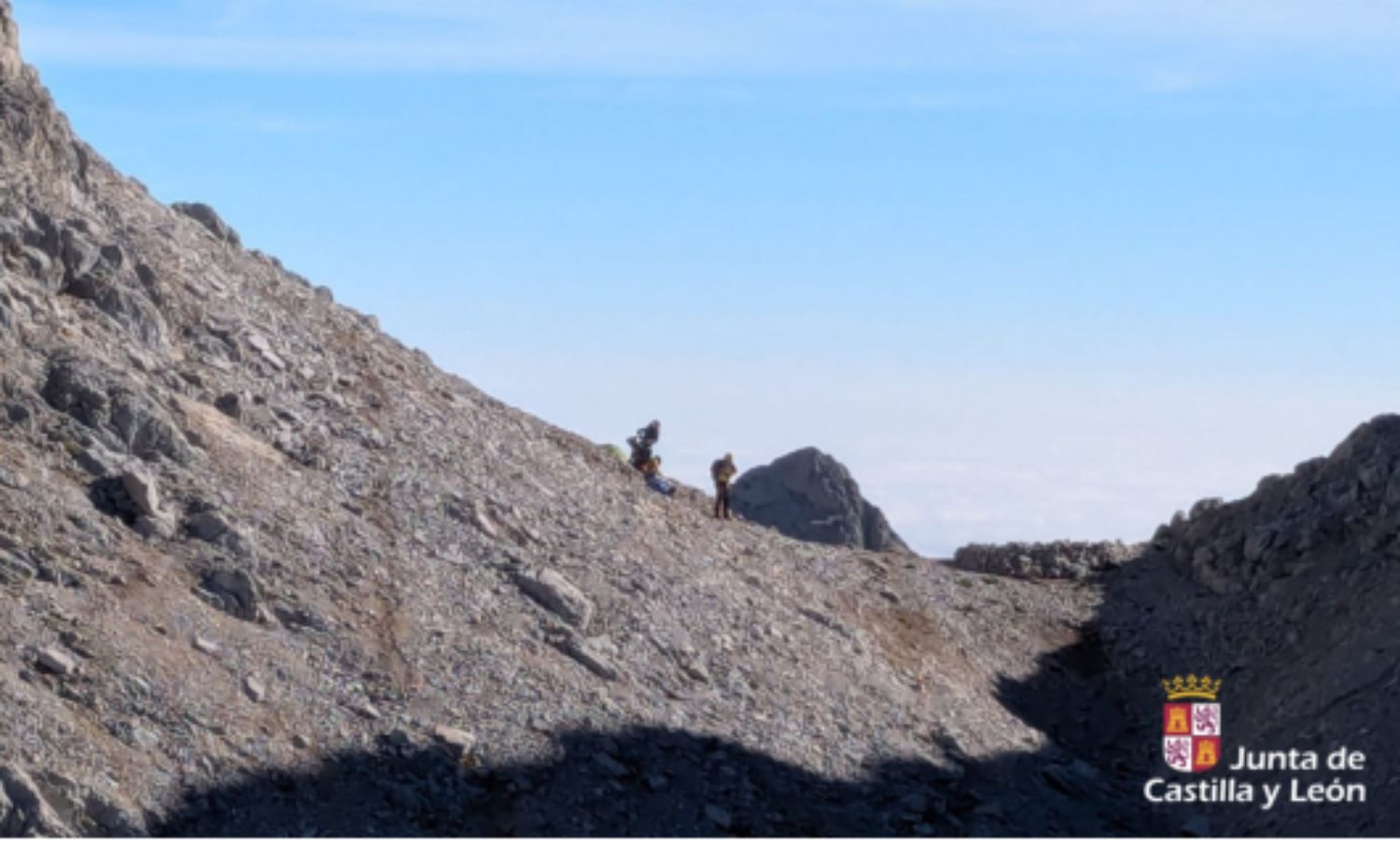 Rescatada una montañera indispuesta en la vertiente leonesa de los Picos de Europa 