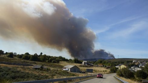Incendio en Brañuelas 