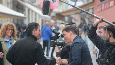 Xuso Jones grabando 'Lo sabe, no lo sabe' en León